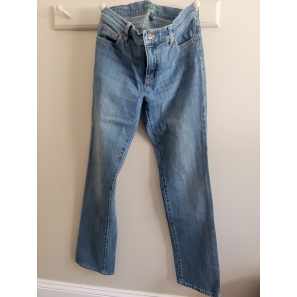 Ralph Lauren LRL Denim Jean 8 Medium Wash Classic Straight Leg Women's Capsule